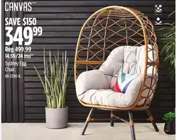 Canadian Tire Canvas Sydney Egg Chair offer