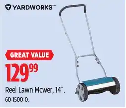 Canadian Tire YARDWORKS Reel Lawn Mower, 14˝ offer