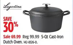 Canadian Tire Lagostina 5-Qt Cast-Iron Dutch Oven offer