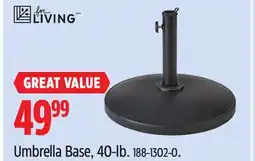 Canadian Tire For Living Umbrella Base offer