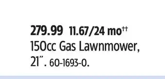 Canadian Tire CERTIFIED 150cc Gas Lawnmower 21 offer