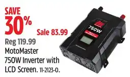 Canadian Tire MotoMaster 750W Inverter with LCD Screen offer