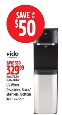 Canadian Tire Vida-By-Paderno Dispenser, Black/ Stainless Bottom load offer