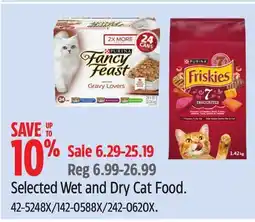 Canadian Tire Selected Wet and Dry Cat Food offer