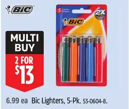 Canadian Tire Bic Lighters, 5-Pk offer