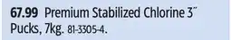 Canadian Tire Aquarius Premium Stabilized Chlorine 3˝ Pucks, 7kg offer