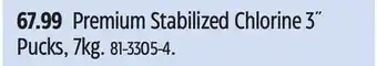 Canadian Tire Aquarius Premium Stabilized Chlorine 3˝ Pucks, 7kg offer