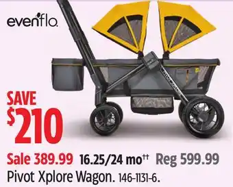 Canadian Tire Evenflo Pivot Xplore Wagon offer