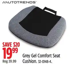 Canadian Tire Autotrends Grey Gel Comfort Seat Cushion offer