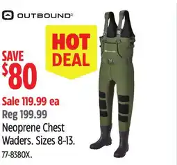 Canadian Tire Outbound Neoprene Chest Waders offer