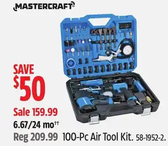 Canadian Tire Mastercraft 100-Pc Air Tool Kit offer