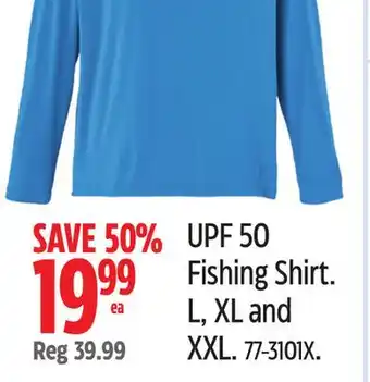 Canadian Tire UPF 50 Fishing Shirt offer