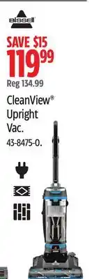 Canadian Tire Bissell CleanView Upright Vac offer