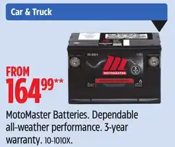 Canadian Tire MotoMaster Batteries offer