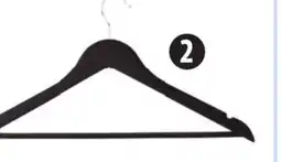 Canadian Tire type-a Slim Wood Hanger with Pant Bar, 10-Pk, Black offer