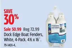 Canadian Tire Dock Edge Boat Fenders, White, 4-Pack offer