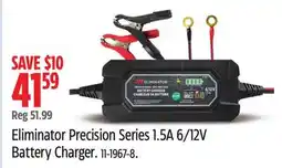 Canadian Tire Motomaster Eliminator Precision Series 1.5A 6/12V Battery Charger offer
