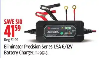 Canadian Tire Motomaster Eliminator Precision Series 1.5A 6/12V Battery Charger offer