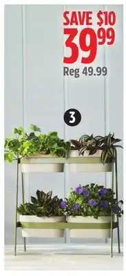 Canadian Tire Canvas Calla Mini Tabletop Plant Stand with Pots offer