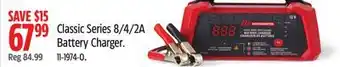 Canadian Tire Motomaster Classic Series 8/4/2A Battery Charger offer