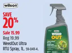Canadian Tire Wilson WeedOut Ultra RTU Spray, 1L offer