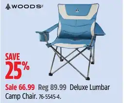 Canadian Tire Woods Deluxe Lumbar Camp Chair offer