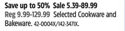 Canadian Tire Selected Cookware and Bakeware offer