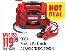 Canadian Tire Motomaster 900A Booster Pack with Air Compressor offer