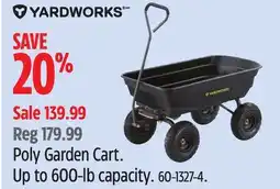 Canadian Tire Yardworks Poly Garden Cart offer