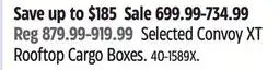 Canadian Tire Cargo Selected Convoy XT Rooftop Cargo Boxes offer