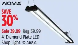 Canadian Tire Noma 4´ Diamond Plate LED Shop Light offer