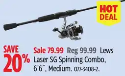 Canadian Tire Lews Laser SG Spinning Combo offer