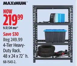 Canadian Tire Maximum 4-Tier Heavy- Duty Rack offer