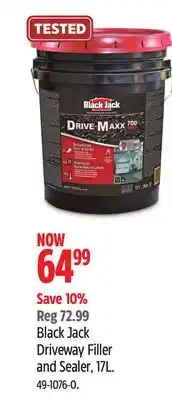 Canadian Tire Black Jack Driveway Filler and Sealer, 17L offer