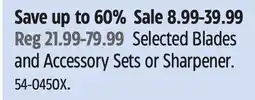 Canadian Tire MASTERCRAFT Selected Blades and Accessory Sets or Sharpener offer