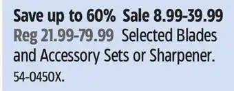 Canadian Tire MASTERCRAFT Selected Blades and Accessory Sets or Sharpener offer