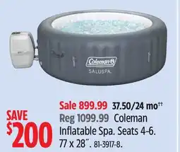 Canadian Tire Coleman Inflatable Spa offer