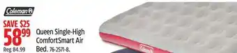 Canadian Tire Coleman Queen Single-High ComfortSmart Air Bed offer