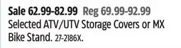 Canadian Tire Selected ATV/UTV Storage Covers or MX Bike Stand offer