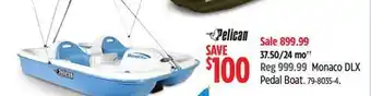 Canadian Tire Pelican Monaco DLX Pedal Boat offer