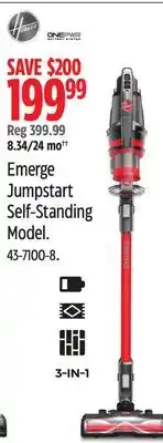 Canadian Tire Hoover Emerge Jumpstart Self-Standing Model offer