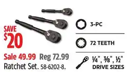 Canadian Tire Stanley Ratchet Set offer