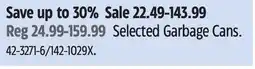 Canadian Tire Selected Garbage Cans offer