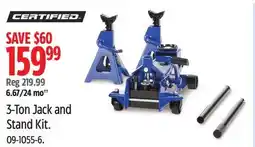 Canadian Tire Certified 3-Ton Jack and Stand Kit offer