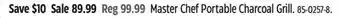 Canadian Tire Master Chef Portable Charcoal Grill offer