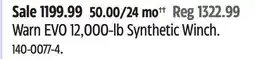 Canadian Tire Warn EVO 12,000-lb Synthetic Winch offer