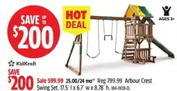 Canadian Tire Arbour Crest Swing Set offer