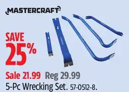 Canadian Tire Mastercraft 5-PcWrecking Set offer