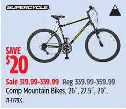 Canadian Tire Supercycle Comp Mountain Bikes offer