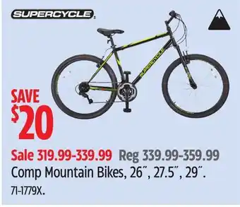 Canadian Tire Supercycle Comp Mountain Bikes offer
